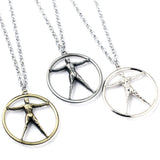 Westworld Round Silver Personal Link Necklace For Best Friends Choker Neckless Collares Mujer West World Necklace Jewelry Men